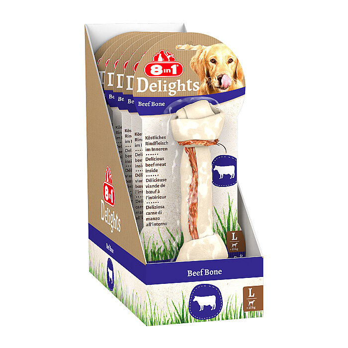 8IN1 Delights Bone Köpek Ödül Kemiği Sığır Etli L - 85GR - 2