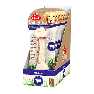 8IN1 Delights Bone Köpek Ödül Kemiği Sığır Etli L - 85GR - 3