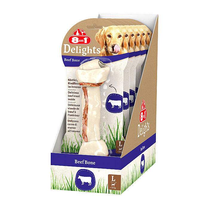 8IN1 Delights Bone Köpek Ödül Kemiği Sığır Etli L - 85GR - 3