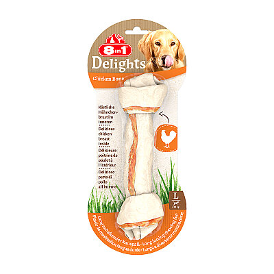 8IN1 Delights Bones Köpek Ödül Kemiği Tavuklu L - 85GR