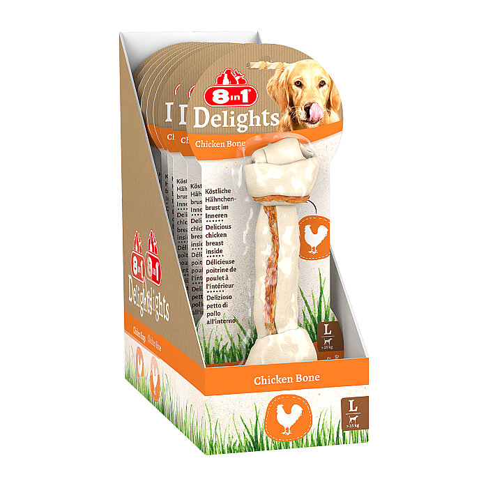 8IN1 Delights Bones Köpek Ödül Kemiği Tavuklu L - 85GR - 2