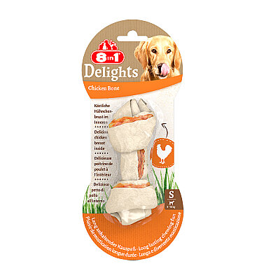 8IN1 Delights Bones Köpek Ödül Kemiği Tavuklu S - 1
