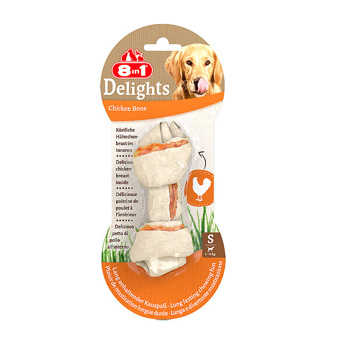 8IN1 Delights Bones Köpek Ödül Kemiği Tavuklu S - 1