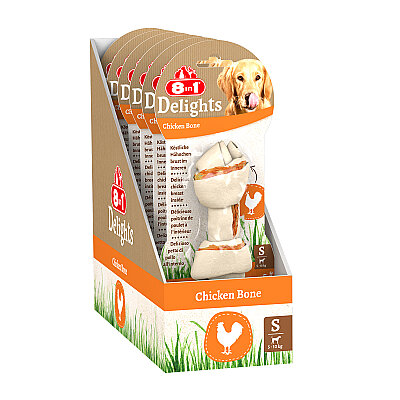 8IN1 Delights Bones Köpek Ödül Kemiği Tavuklu S - 2