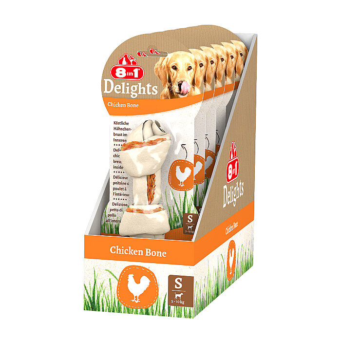 8IN1 Delights Bones Köpek Ödül Kemiği Tavuklu S - 3