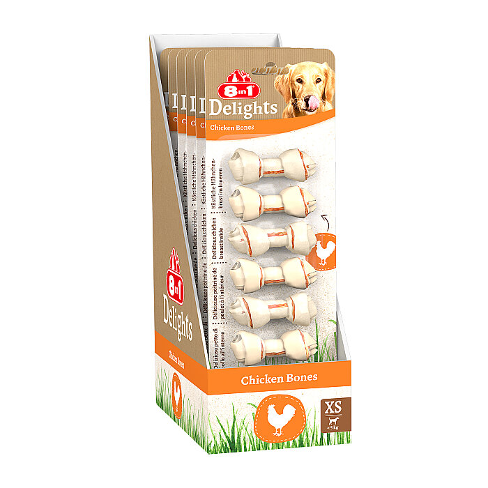8IN1 Delights Bones Köpek Ödül Kemiği Tavuklu XS - 84GR - 2