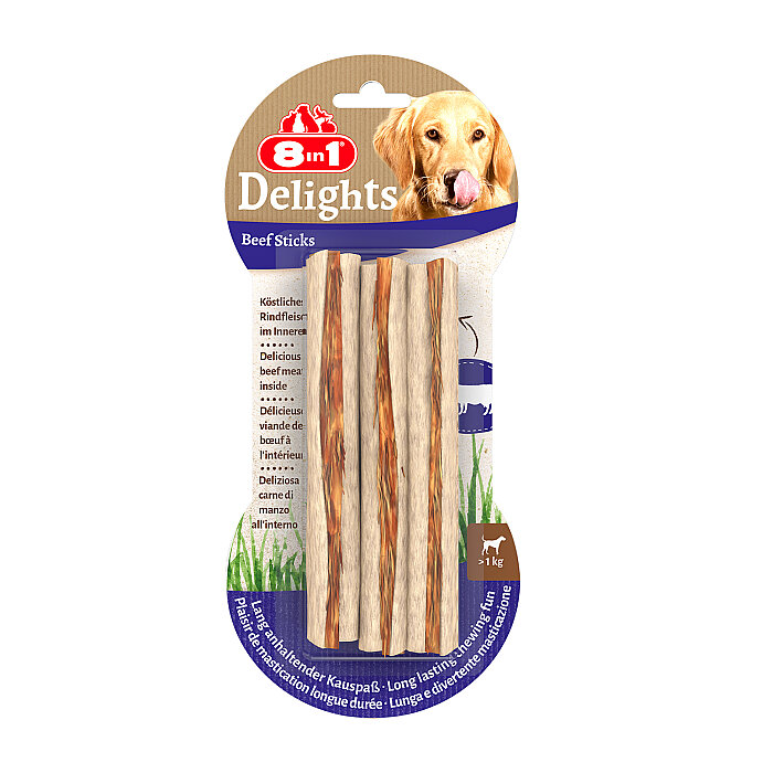 8IN1 Delights Çubuk Köpek Ödül Kemiği Sığır Etli - 75GR - 1