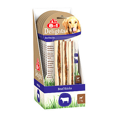 8IN1 Delights Çubuk Köpek Ödül Kemiği Sığır Etli - 75GR (1)