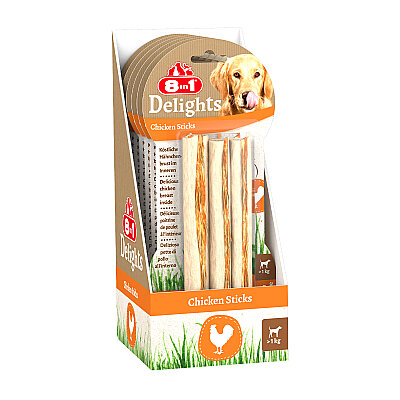 8IN1 Delights Çubuk Köpek Ödül Kemiği Tavuklu - 75GR (1)