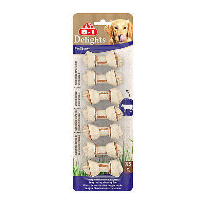 8IN1 Delights Köpek Ödül Kemiği Sığır Etli XS - 84GR - 1