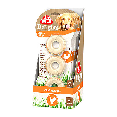 8IN1 Delights Rings Köpek Ödül Kemiği Tavuklu - 119GR - 3