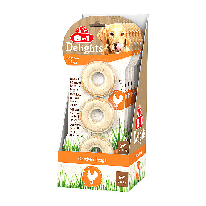 8IN1 Delights Rings Köpek Ödül Kemiği Tavuklu - 119GR - 3