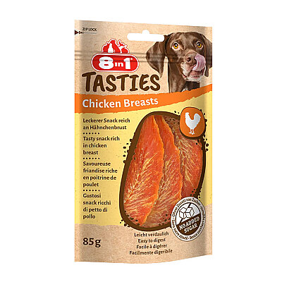 8IN1 Tasties Chicken Breasts Köpek Ödül Maması - Tavuklu - 85GR