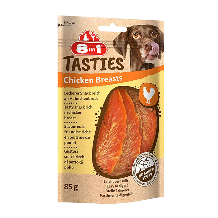 8IN1 Tasties Chicken Breasts Köpek Ödül Maması - Tavuklu - 85GR - 1