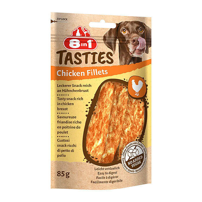 8IN1 Tasties Fileto Köpek Ödül Maması - Tavuklu - 85GR - 1