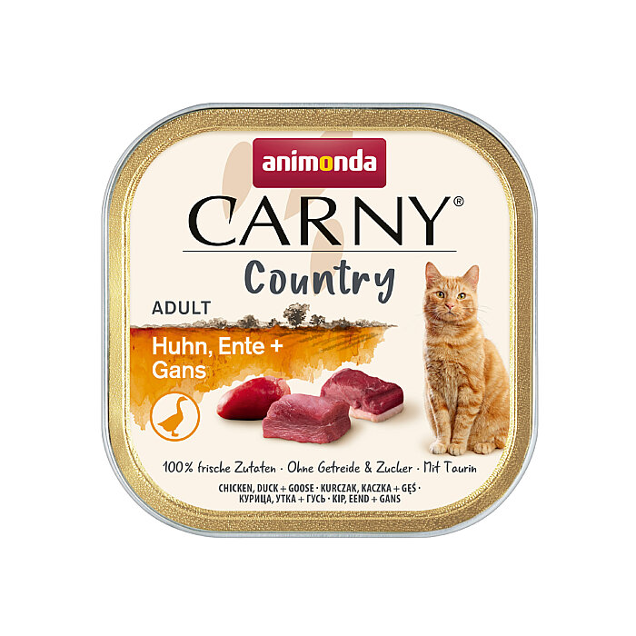 Animonda Carny Country Tavuklu Ördekli ve Kaz Etli Yetişkin Kedi Konservesi 100g