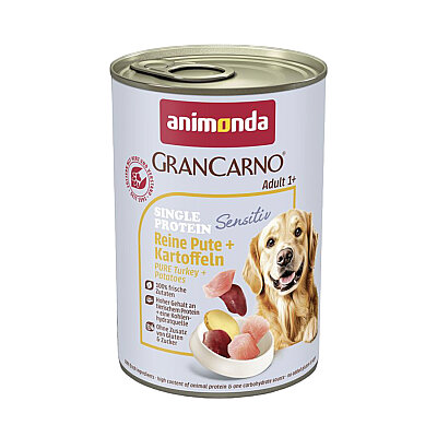Animonda GranCarno Sensitive Hindili ve Patatesli Yetişkin Köpek Konservesi 400g