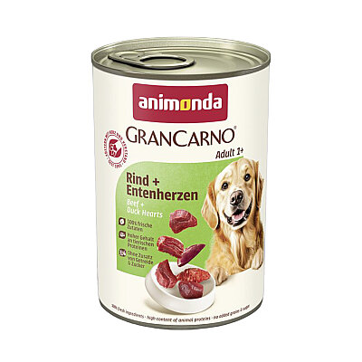 Animonda GranCarno Sığırlı ve Ördekli Yetişkin Köpek Konservesi 400g