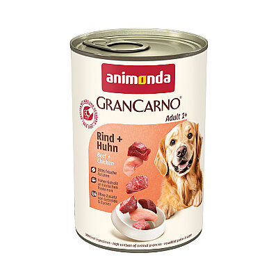 Animonda GranCarno Sığırlı ve Tavuklu Yetişkin Köpek Konservesi 400g