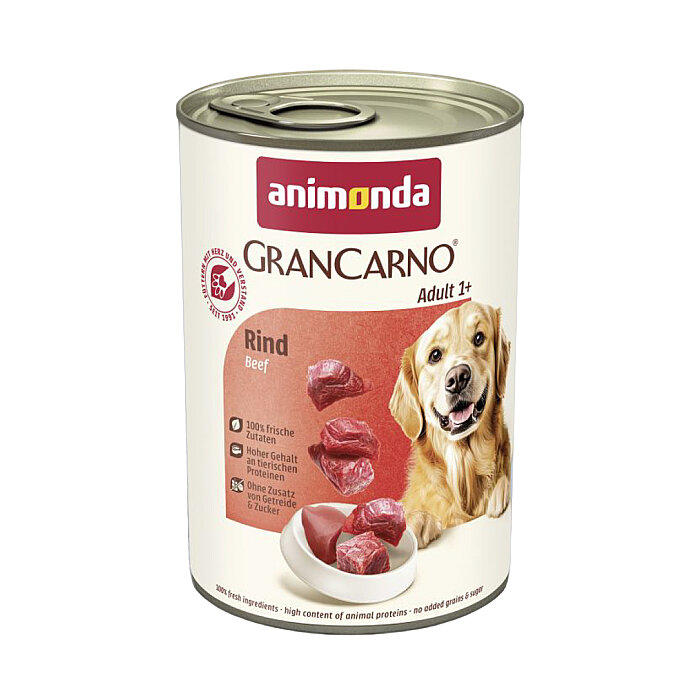 Animonda GranCarno Sığırlı Yetişkin Köpek Konservesi 400g - 1