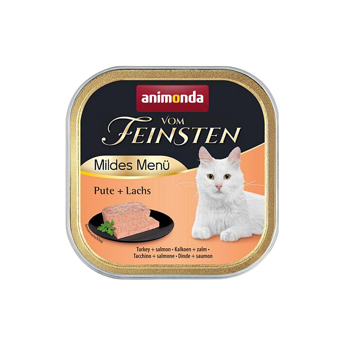 Animonda Vom Feinsten Hindili ve Somonlu Kısırlaştırılmış Kedi Konservesi 100g