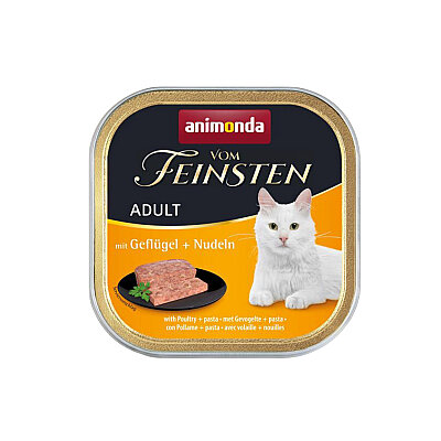Animonda Vom Feinsten Kümes Hayvanlı ve Makarnalı Yetişkin Kedi Konservesi 100g