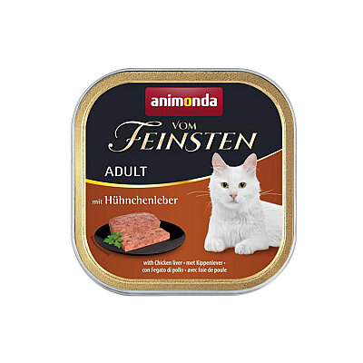 ANIMONDA - Animonda Vom Feinsten Tavuk Ciğerli Yetişkin Kedi Konservesi 100g