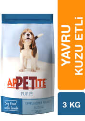 Appetite Yavru Kuru Köpek Maması (Puppy) Kuzu Etli 3KG - Thumbnail