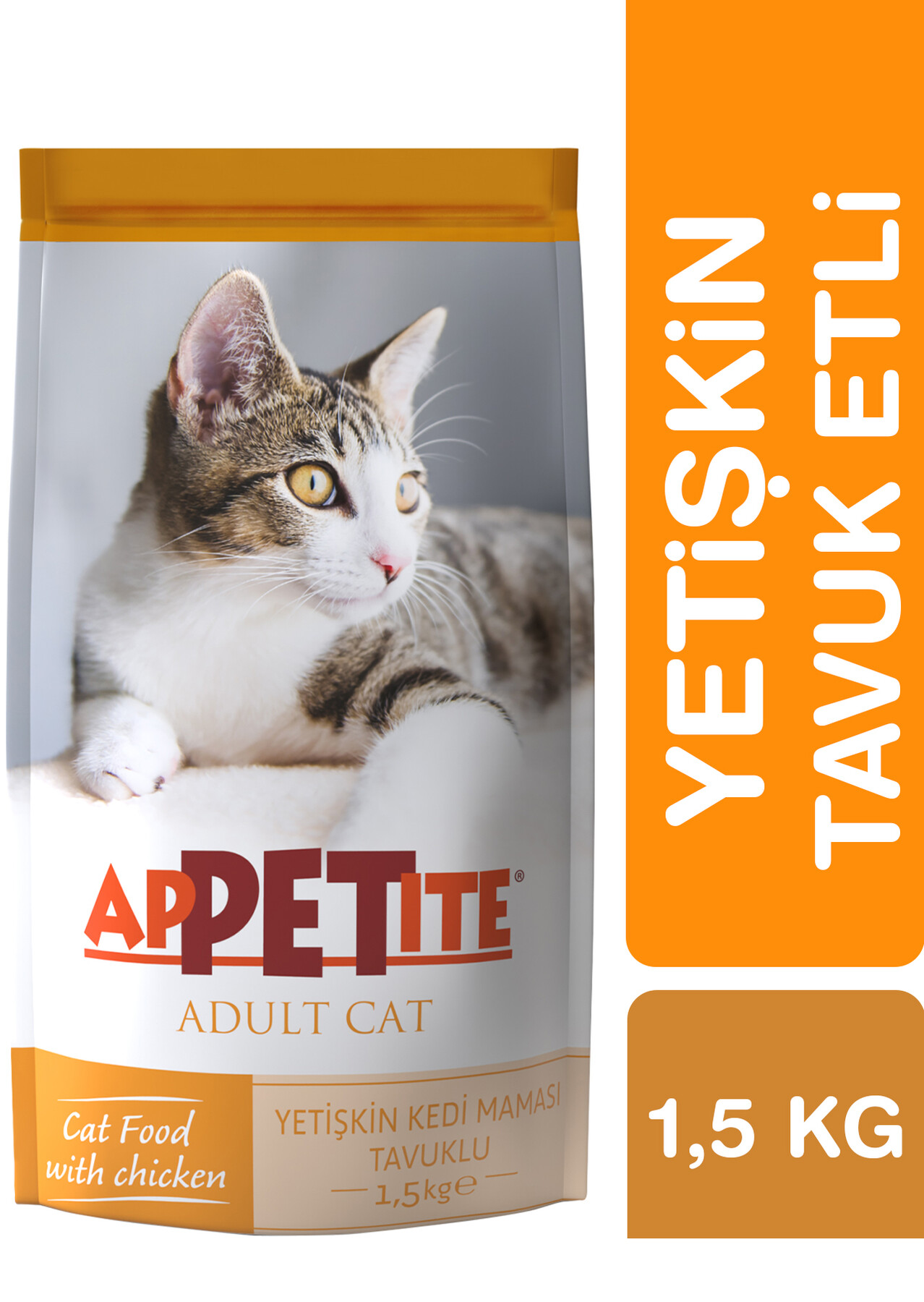 Appetite Yetişkin Kuru Kedi Maması (Adult) Tavuk Etli 1,5KG Yetişkin