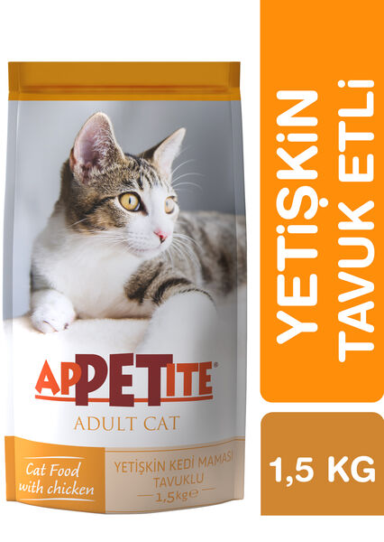 Appetite Yetişkin Kuru Kedi Maması (Adult) Tavuk Etli 1,5KG