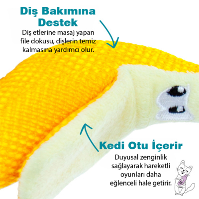 Catstages Dental Catnipli Muz Kedi Oyuncağı - 3