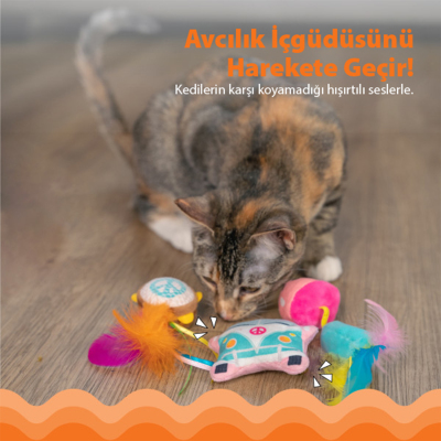 Catstages Festival Catnipli Kedi Oyuncak Seti 3'lü - 3