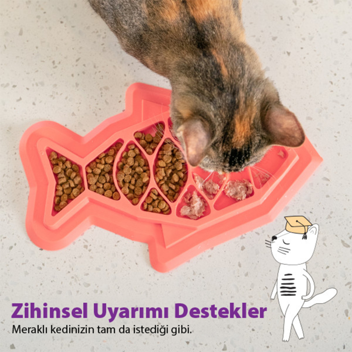 Catstages Fishie Fun Feed Yavaş Yeme Matı - 4