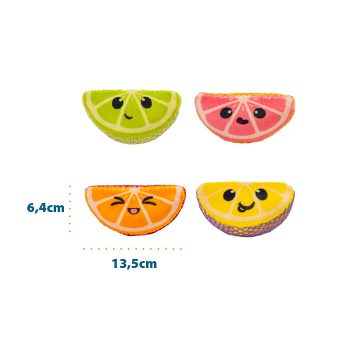 Catstages Fruit Wedges Catnipli Meyve Kedi Oyuncağı 4'lü - 3