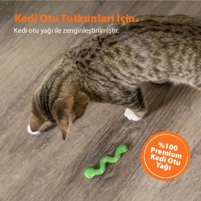 Catstages OrkaKat Catnipli Kedi Solucan Oyuncak - 4