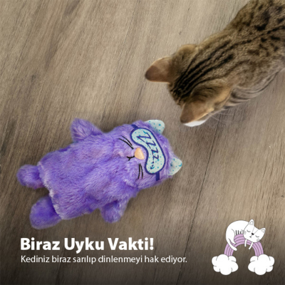 Catstages Purr Pillow Mırıldayan Sakinleştirici Kedi Oyuncağı - 4
