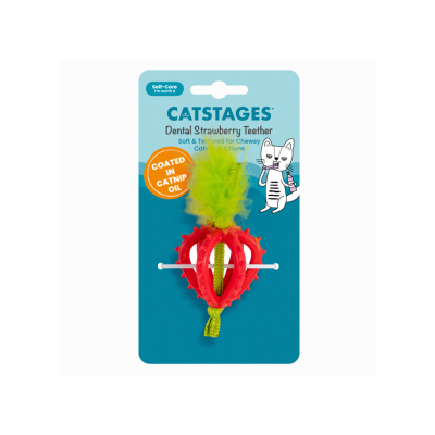 Catstages Strawberry Teether Çilek Diş Kaşıyıcı Kedi Oyuncağı - 2