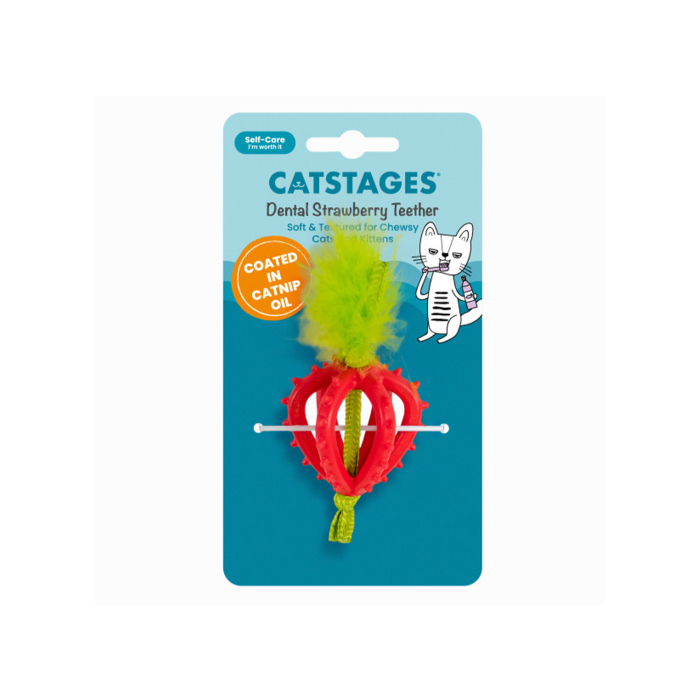 Catstages Strawberry Teether Çilek Diş Kaşıyıcı Kedi Oyuncağı - 2