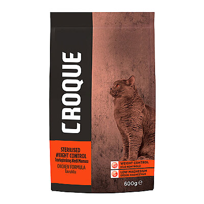 Croque Kısırlaştırılmış Kuru Kedi Maması (Sterilised) Tavuk Etli 600GR