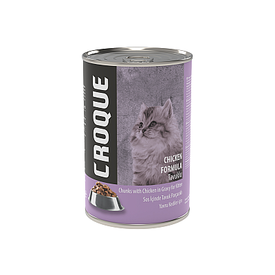 Croque Konserve Mama Yavru Kedi Tavuk Etli 400 GR