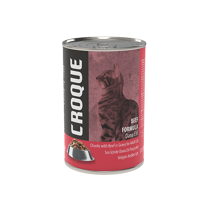Croque Konserve Mama Yetişkin Kedi Dana Etli 400 GR - 1