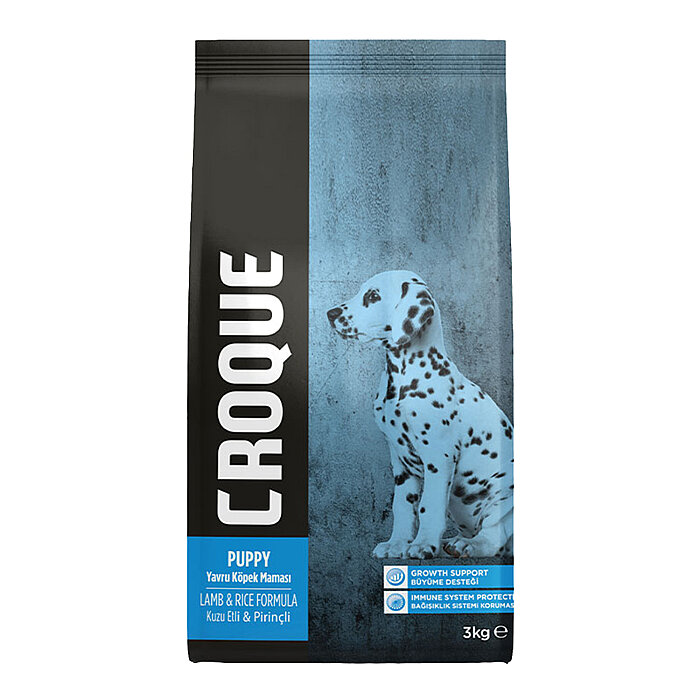 Croque Yavru Kuru Köpek Maması (Puppy) Kuzu Etli 3KG  (22/13) - 1