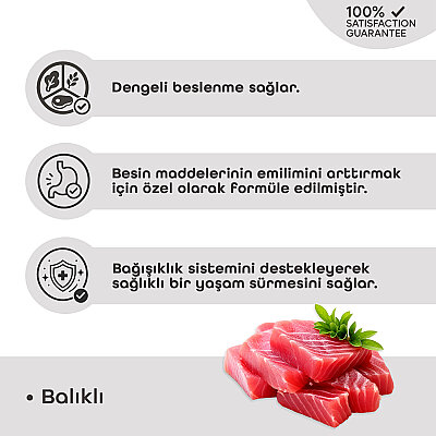 Croque Yetişkin Gurme Kuru Kedi Maması (Adult Cat) Balıklı 1,5KG - 3