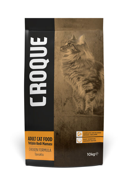 Croque Yetişkin Kuru Kedi Maması (Adult Cat) Tavuk Etli 10KG