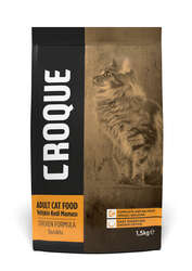 Croque Yetişkin Kuru Kedi Maması (Adult Cat) Tavuk Etli 1,5KG - Thumbnail