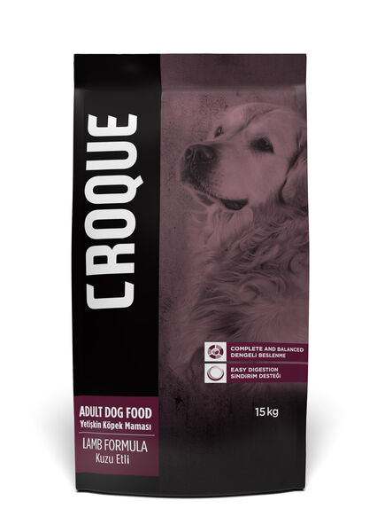 Croque Yetişkin Kuru Köpek Maması (Adult Dog) Kuzu Etli 15KG