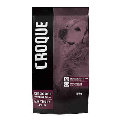 Croque - Croque Yetişkin Kuru Köpek Maması (Adult Dog) Kuzu Etli 15KG(18/08)