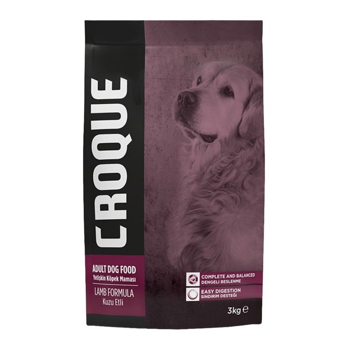 Croque Yetişkin Kuru Köpek Maması (Adult Dog) Kuzu Etli 3KG - 1