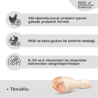 Econature Plus Kısırlaştırılmış Kuru Kedi Maması (Sterilised) Tavuk Etli - 15KG - 3