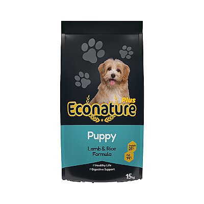 Econature Plus Yavru Kuru Köpek Maması (Puppy) - Kuzu Etli - 15 Kg